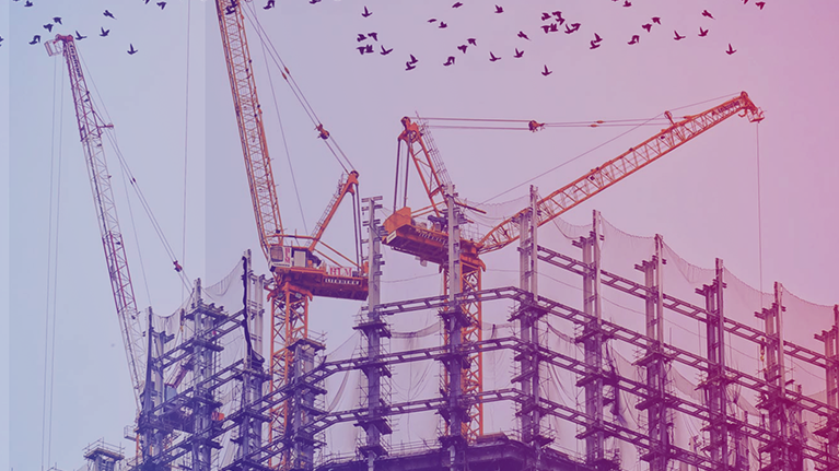 0273 Cranes on a building 767 x 431px - Small Banner Image