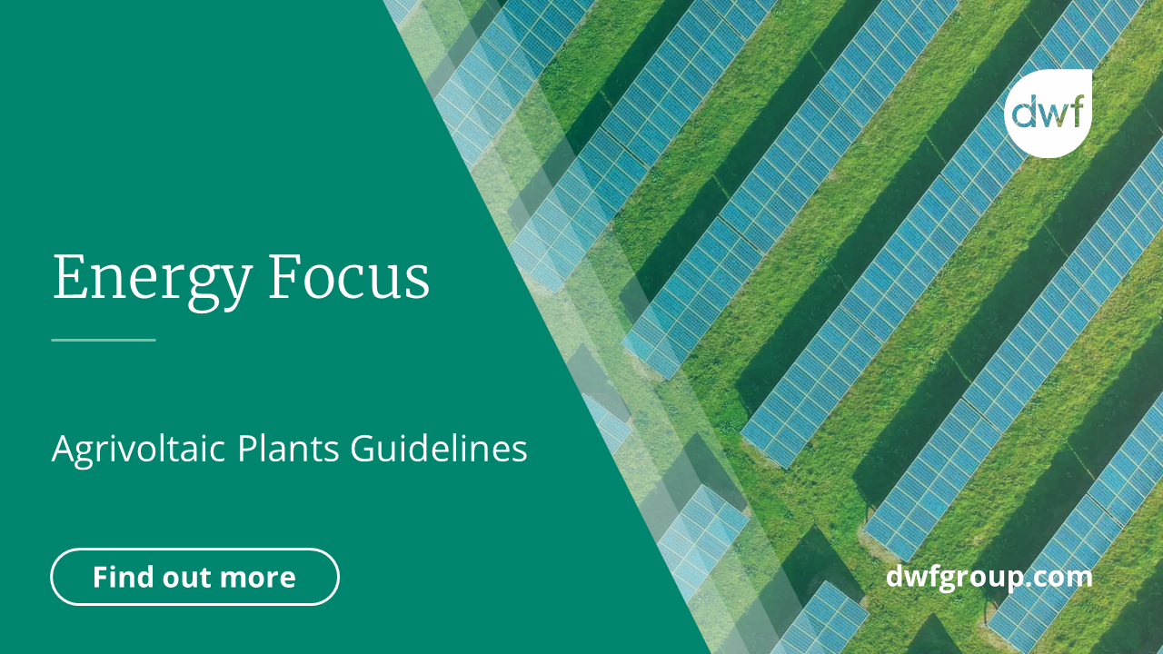 Energy Focus Agrivoltaic Plants Guidelines DWF Group