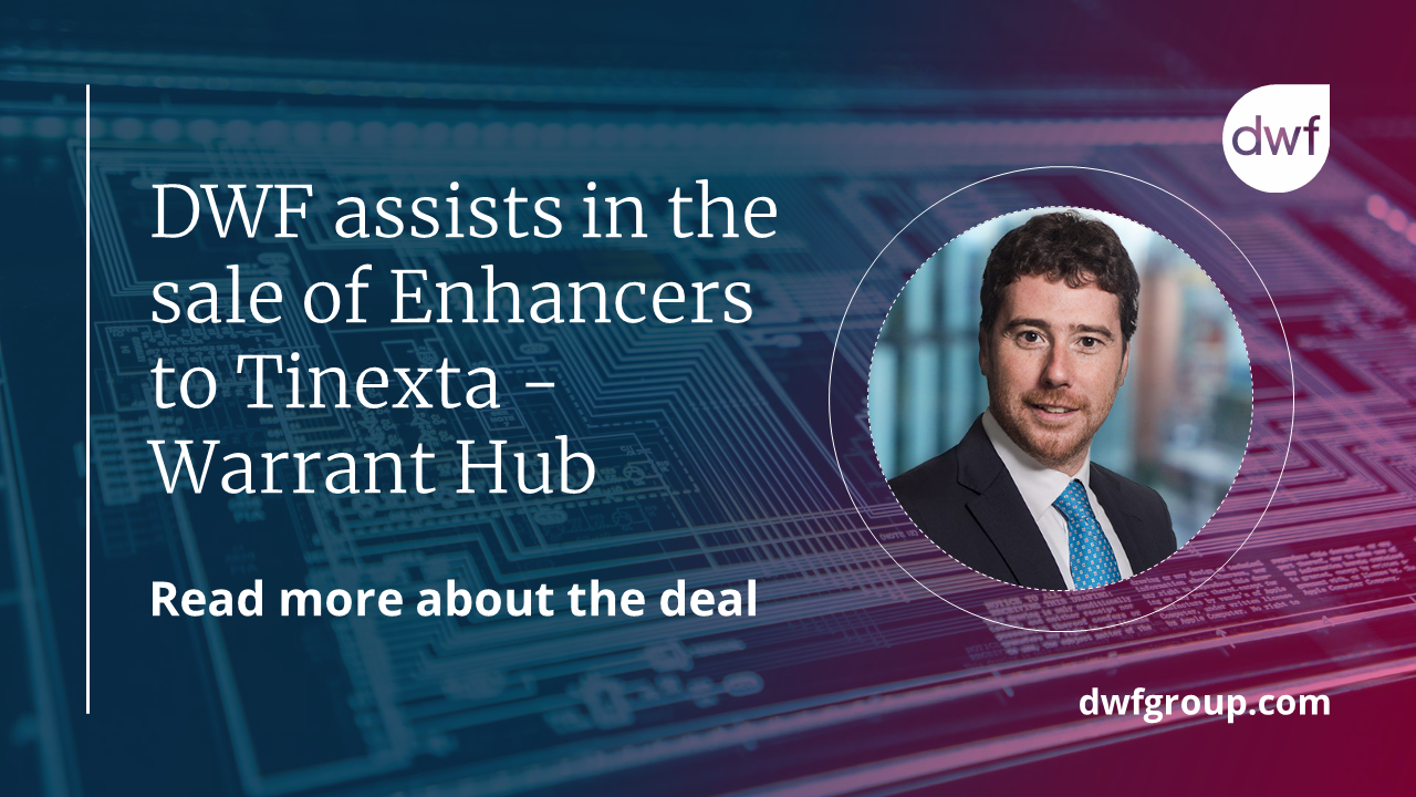 DWF assists in the sale of Enhancers to Tinexta | DWF Group