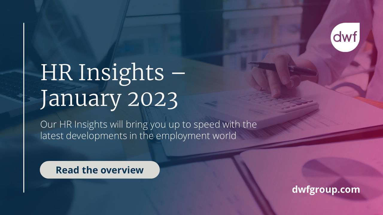 HR Insights January 2023 | DWF Group