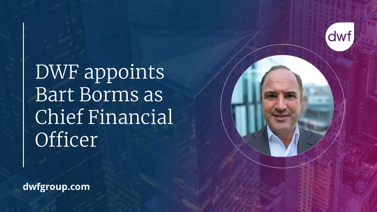 DWF appoints Bart Borms as Chief Financial Officer | DWF Group