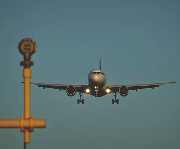 Plane landing