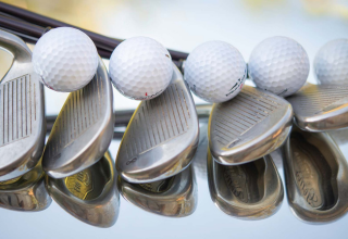 Golf clubs and golf balls